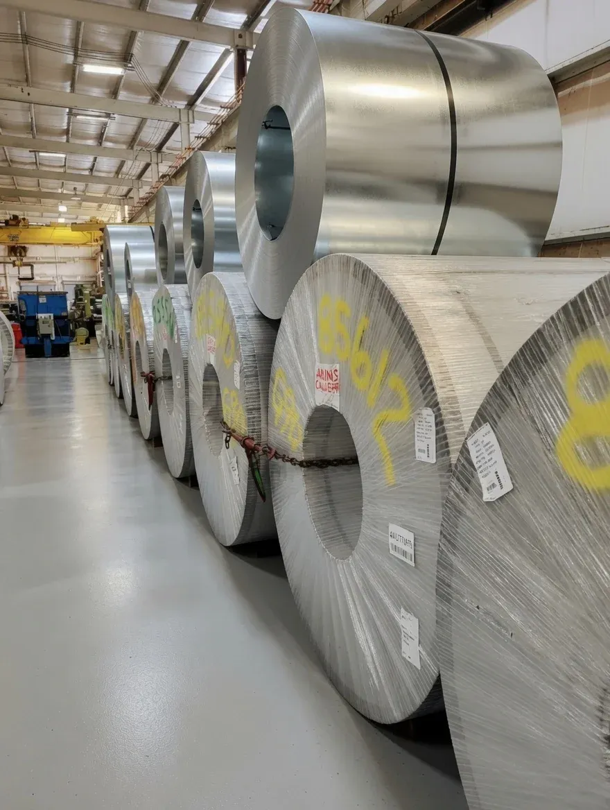 Master coil storage aisle
