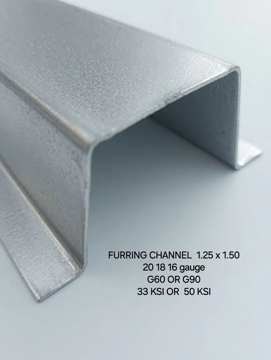 Furring Channel 1.25 x 1.50