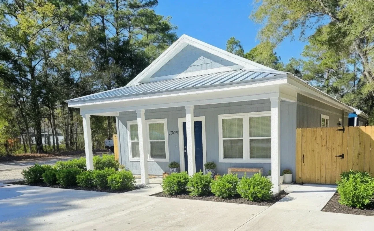 1200 sq ft home finished exterior